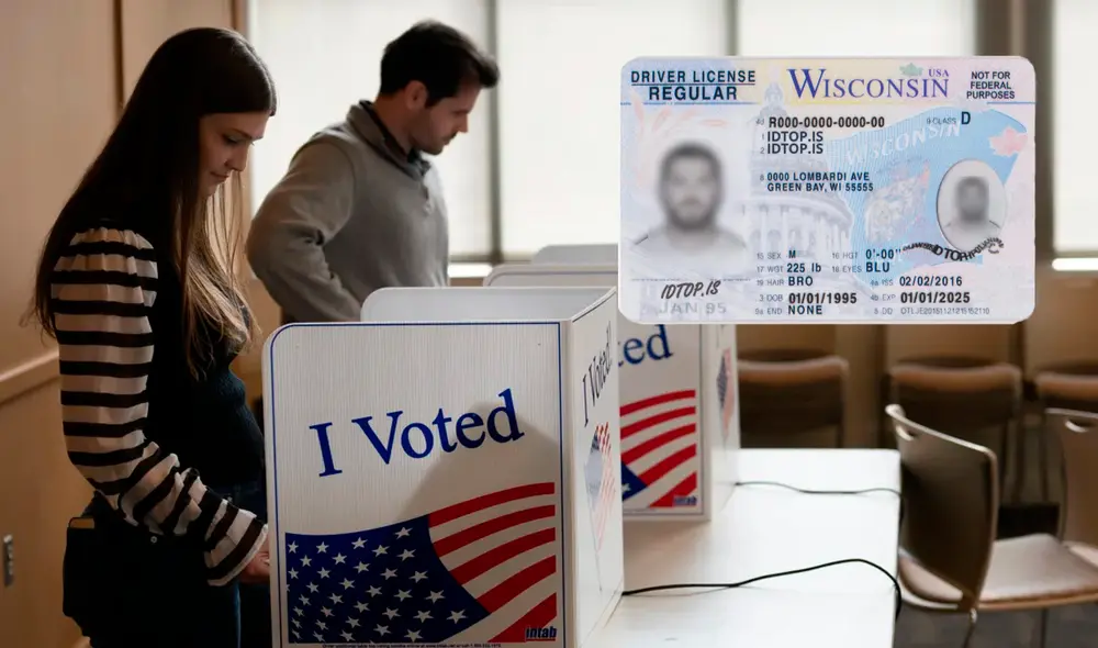 Un vacío electoral podría conceder a miles de estadounidenses en Wisconsin votar sin ID para las elecciones de noviembre. Foto: composición LR/VOA/IDTop