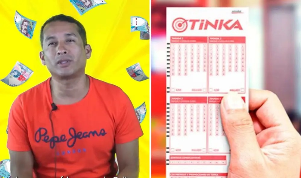 El joven peruano se hizo acreedor de medio millón de soles de La Tinka. Foto: composición LR/captura YouTube/ La Tinka El joven peruano se hizo acreedor de medio millón de soles de La Tinka. Foto: composición LR/captura YouTube/ La Tinka