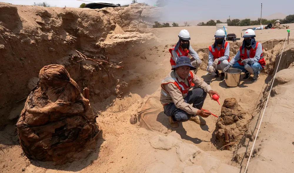 El reciente descubrimiento en Huacachina Seca confirma que este sitio fue utilizado como espacio funerario. Foto: composición de Jazmin Ceras/La República/Andina El reciente descubrimiento en Huacachina Seca confirma que este sitio fue utilizado como espacio funerario. Foto: composición de Jazmin Ceras/La República/Andina