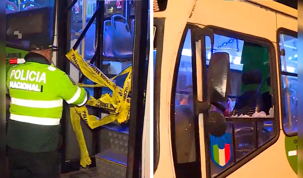 Nuevo bus de Vipusa sufre atentado. Foto: composición LR/difusión.