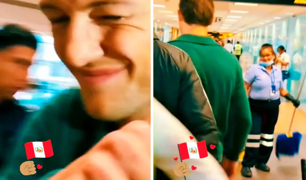 Oliver Sonne, con su sonrisa característica, siguió su camino sin percatarse del revuelo que estaba causando. Foto: composición LR/TikTok Oliver Sonne, con su sonrisa característica, siguió su camino sin percatarse del revuelo que estaba causando. Foto: composición LR/TikTok