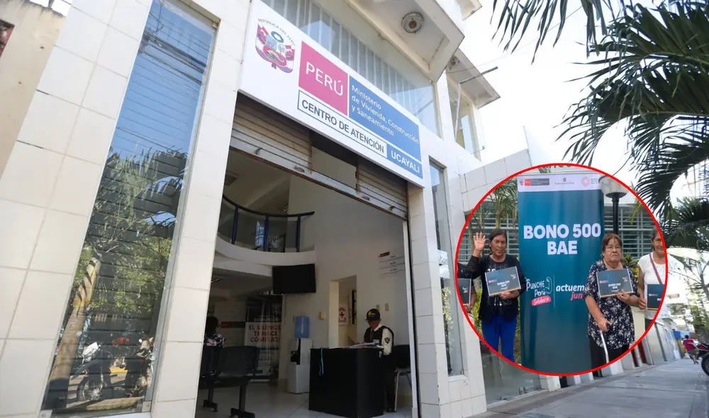 Centro de Atención al Ciudadano del Ministerio de Vivienda y beneficiarios peruanos del Bono BAE. Foto: composición LR/Andina