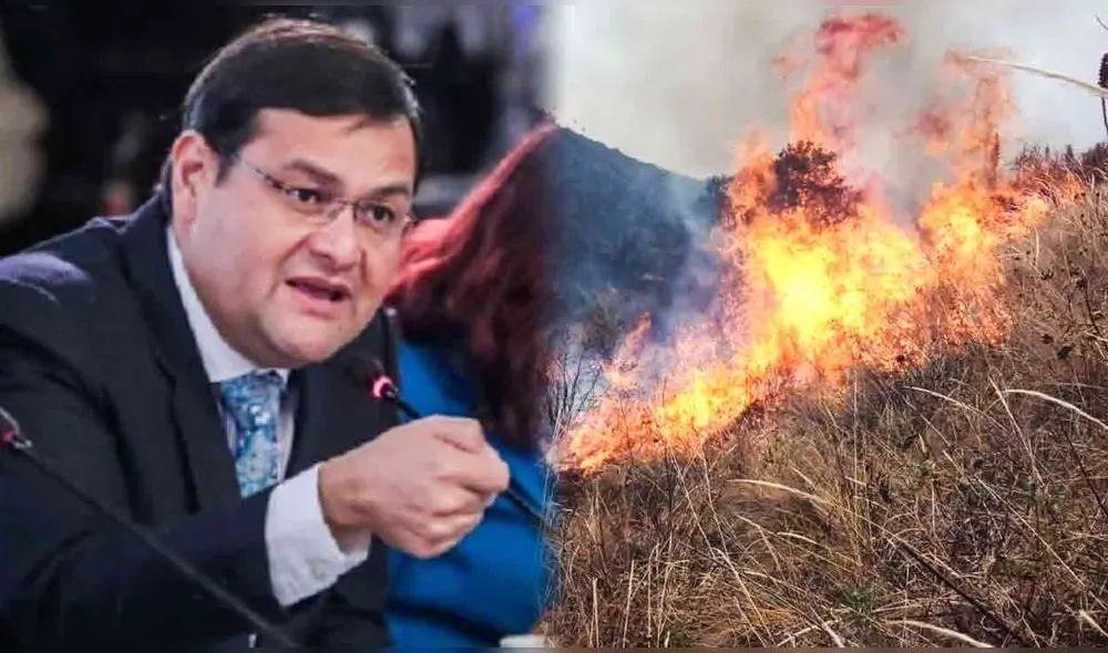 Pérez pide declarar en emergencia Lambayeque tras reportar una persona fallecida y 55 intoxicados por humo ante el incendio forestal. Foto: composición LR/difusión