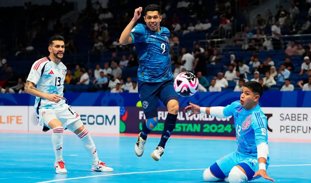 Paraguay machacó a Costa Rica y sumó de a 3 en su debut. Foto: Futsal APF Paraguay machacó a Costa Rica y sumó de a 3 en su debut. Foto: Futsal APF