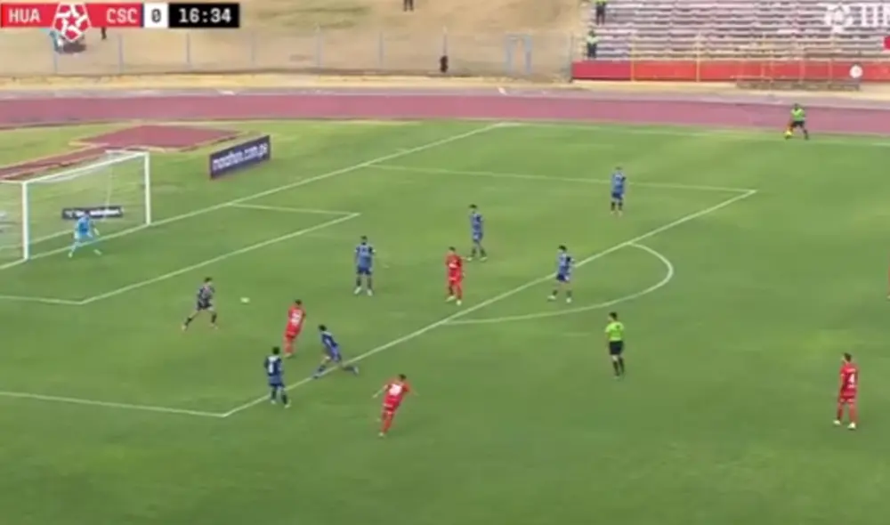 Sport Huancayo viene derrotando 1-0 a Sporting Cristal por el Torneo Clausura. Foto: captura de pantalla de L1 Max