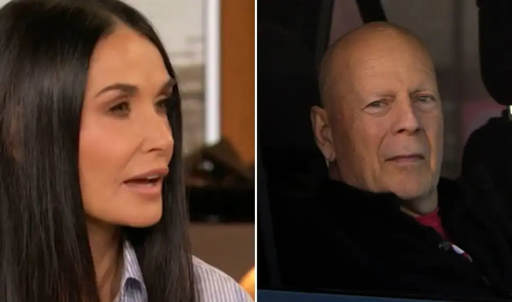 Bruce Willis se retiró de la actuación en 2022 por problemas de salud y Demi Moore tuvo una estrecha relación con él. Foto: composición LR/captura/GTRES