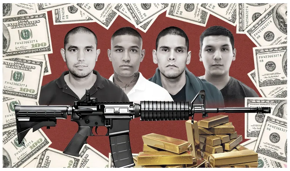 El clan: Francisco Iván, Roberto, Martín y Jaime Siucho Neira. Fotoilustración: Ricardo Cervera El clan: Francisco Iván, Roberto, Martín y Jaime Siucho Neira. Fotoilustración: Ricardo Cervera