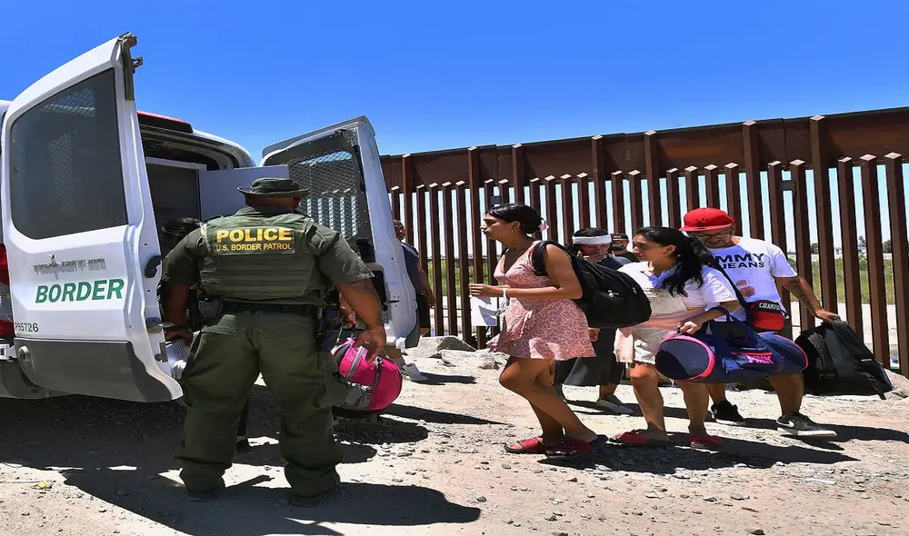 La migración a EEUU es levantada por Trump como el gran tema de su campaña. Si gana, no la va a permitir, dice. Foto: AFP La migración a EEUU es levantada por Trump como el gran tema de su campaña. Si gana, no la va a permitir, dice. Foto: AFP