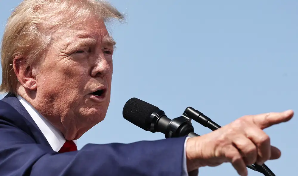 Donald Trump sufrió un supuesto intento de magnicidio este domingo 15 de septiembre de 2024. Foto: AFP