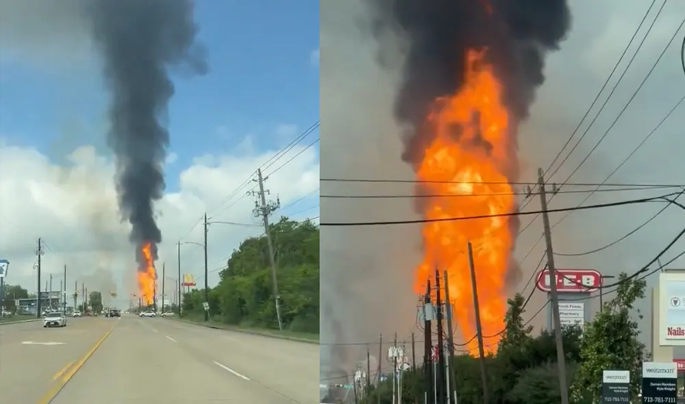 El incendio se propagó a los pastos y quemó postes de electricidad, obligando a evacuar a los residentes del lugar.Foto: captura de X