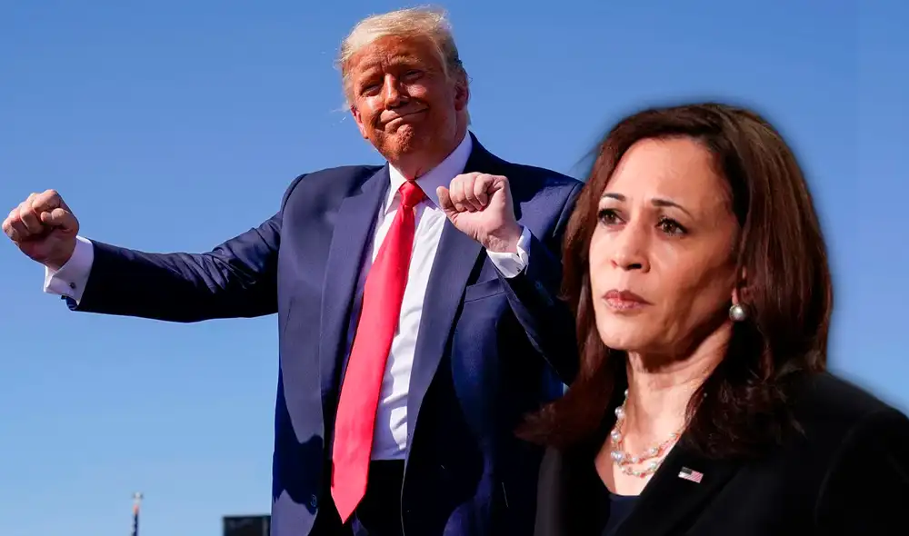 Donald Trump publicó un spot publicitario contra Kamala Harris para convencer al voto latino en Estados Unidos. Foto: composición LR/AFP Donald Trump publicó un spot publicitario contra Kamala Harris para convencer al voto latino en Estados Unidos. Foto: composición LR/AFP