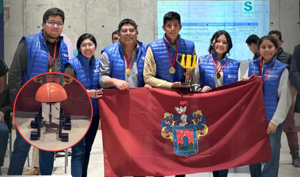 Escolares arequipeños crean un robot agricultor y representarán al Perú en la Olimpiada Mundial de Robótica: "Costó S/1.800". Foto: composición LR / Colegio de Ingenieros del Perú