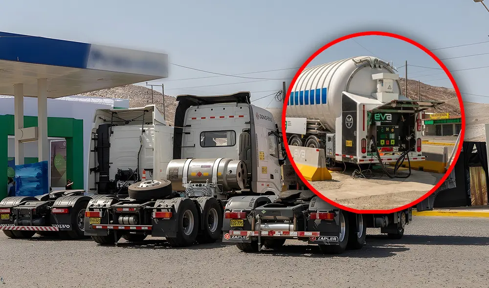Inauguración de la nueva estación representaría un avance clave en la expansión del GNL como una energía más limpia y económica para el transporte de carga en Perú. Foto: composición LR/La República Inauguración de la nueva estación representaría un avance clave en la expansión del GNL como una energía más limpia y económica para el transporte de carga en Perú. Foto: composición LR/La República