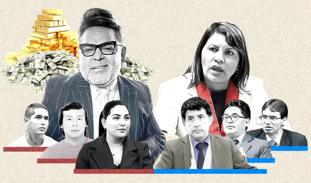 Izquierda: Martín Siucho, su primo Diego Miu Lei y su hermana Ana Suicho, citados por la Fiscalía. Derecha. El juez Richard Concepción Carhuancho y los fiscales Lucio Sal y Rosas y Lizardo Pantoja, como testigos. Foto: composición LR/Collage Brian Tejeda Izquierda: Martín Siucho, su primo Diego Miu Lei y su hermana Ana Suicho, citados por la Fiscalía. Derecha. El juez Richard Concepción Carhuancho y los fiscales Lucio Sal y Rosas y Lizardo Pantoja, como testigos. Foto: composición LR/Collage Brian Tejeda