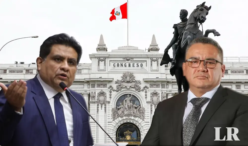 Juan José Santiváñez es investigado a nivel de la Fiscalía y de la Comisión de Fiscalización del Congreso. Foto: composición LR Juan José Santiváñez es investigado a nivel de la Fiscalía y de la Comisión de Fiscalización del Congreso. Foto: composición LR