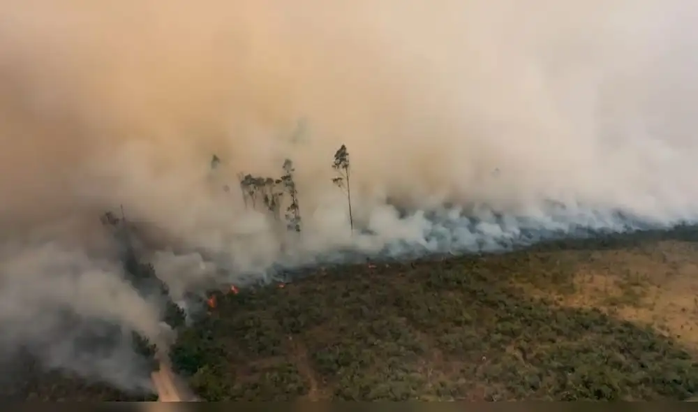 Cajamarca. Hay zonas agrestes de la región donde es necesario la intervención de unidades aéreas. Por ahora solo brigadas locales enfrentan el fuego.