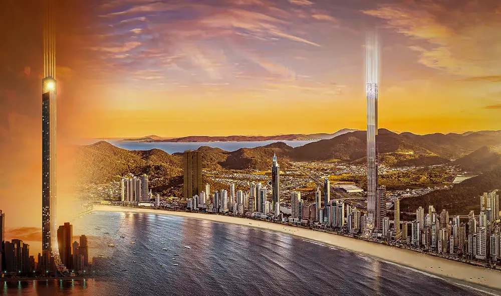 Proyección del futuro rascacielos más alto de América Latina. Foto: composición LR/FG Empreendimentos Proyección del futuro rascacielos más alto de América Latina. Foto: composición LR/FG Empreendimentos