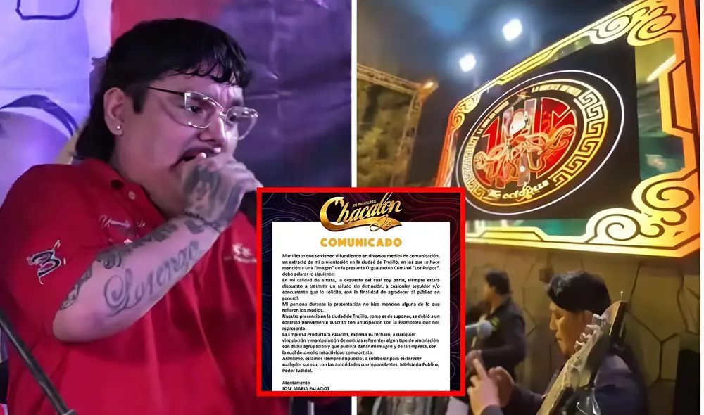 Chacalón Jr. se pronuncia a través de un comunicado en sus redes sociales. Foto: composición LR