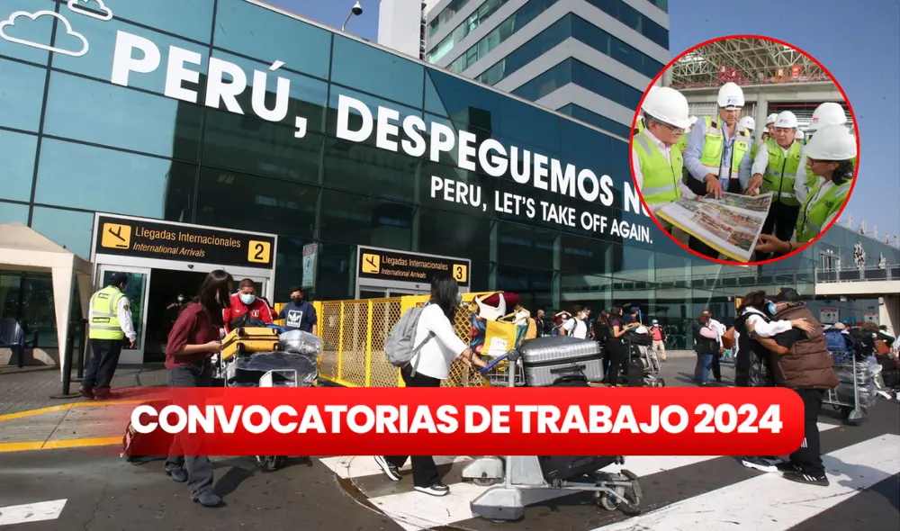 Aeropuerto Internacional Jorge Chávez y equipo de trabajo. Foto: composición LR/Andina Aeropuerto Internacional Jorge Chávez y equipo de trabajo. Foto: composición LR/Andina