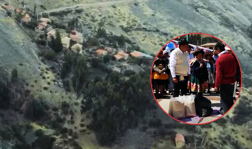 La comunidad de La Unión camina 10 kilómetros para llegar a Sapallanga y realizar el trueque. Foto: composición LR/captura YouTube/Francisco Arango