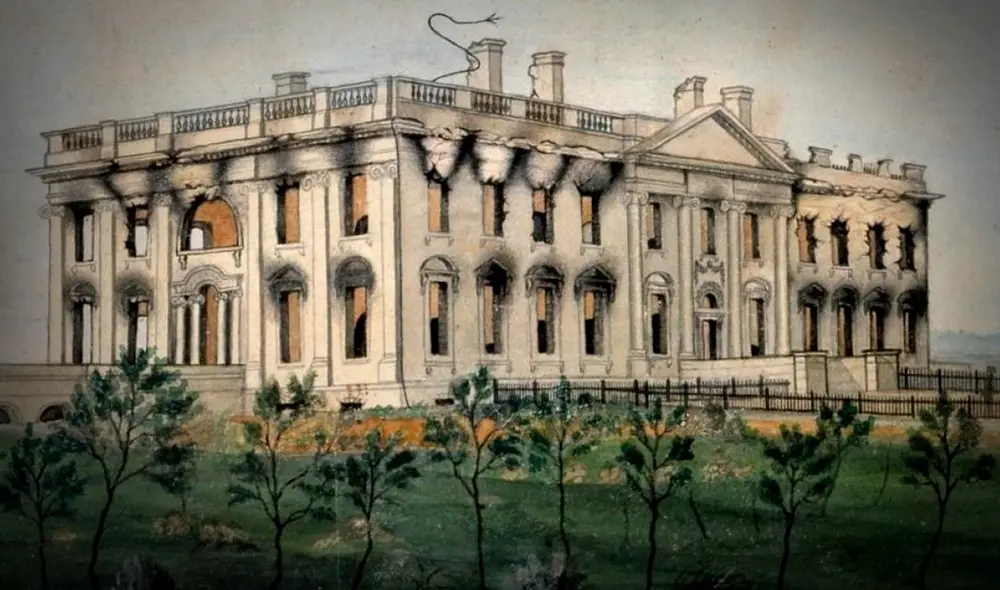 En 1812, Estados Unidos libraría una guerra contra el Imperio Británico que desencadenaría el incendio de la capital Washington D.C. Foto: Wikimedia Commons En 1812, Estados Unidos libraría una guerra contra el Imperio Británico que desencadenaría el incendio de la capital Washington D.C. Foto: Wikimedia Commons
