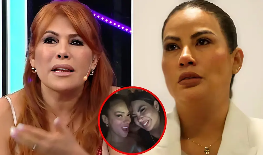 Magaly cuestiona salida de Pamela López junto a Shirley Arica. Foto: composición LR