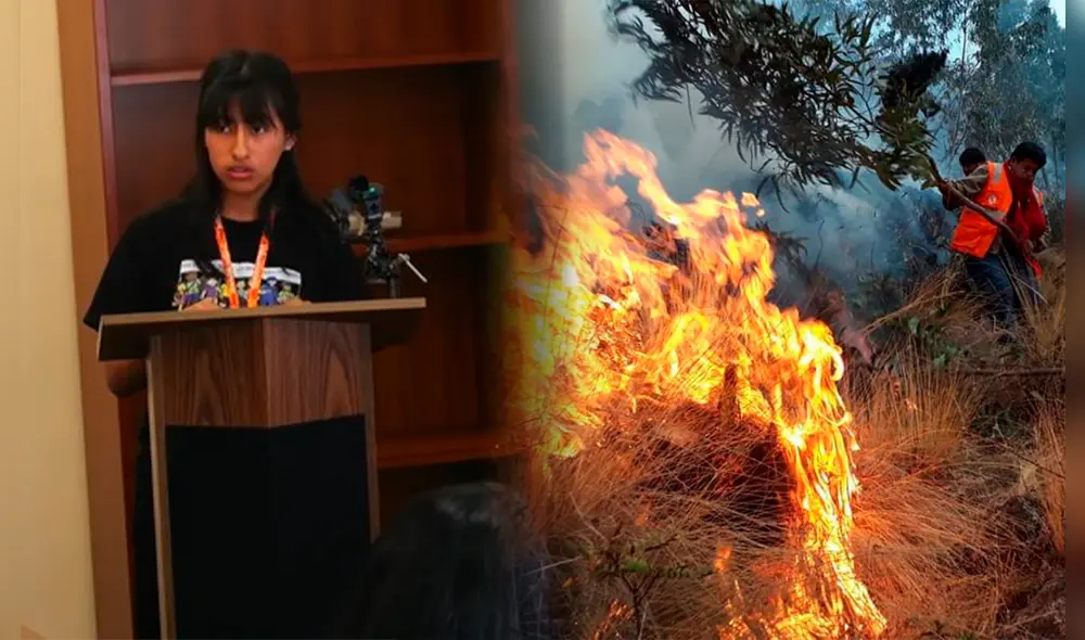 Menor apurimeña sorprendió al llamar a la reflexión por la actual crisis ambiental que vive el país. Foto: composición La República/Save the Children