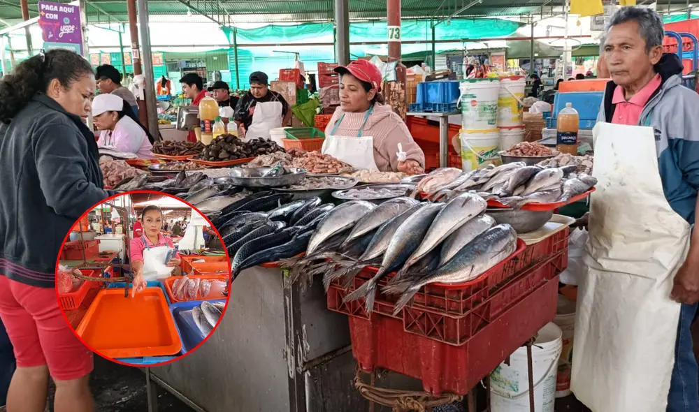 Crisis de la pota en mercados peruanos. Foto: composición LR/Maribel Mendo