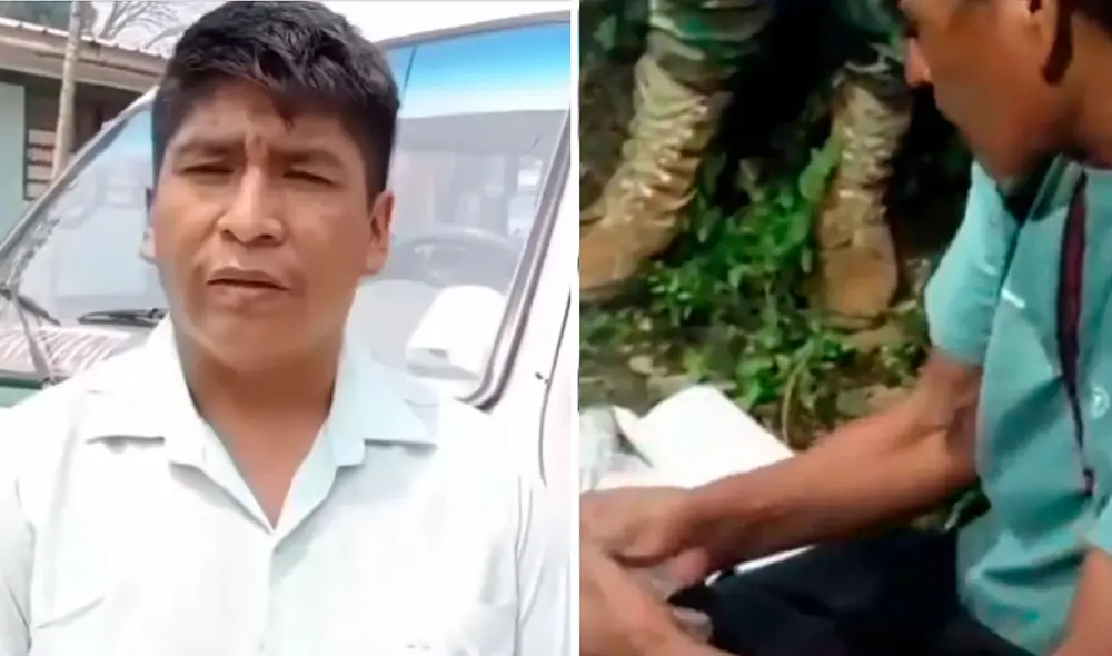 El chofer de la combi acudió a la comisaría de Mazarami para devolver el dinero. Foto: composición LR/América TV