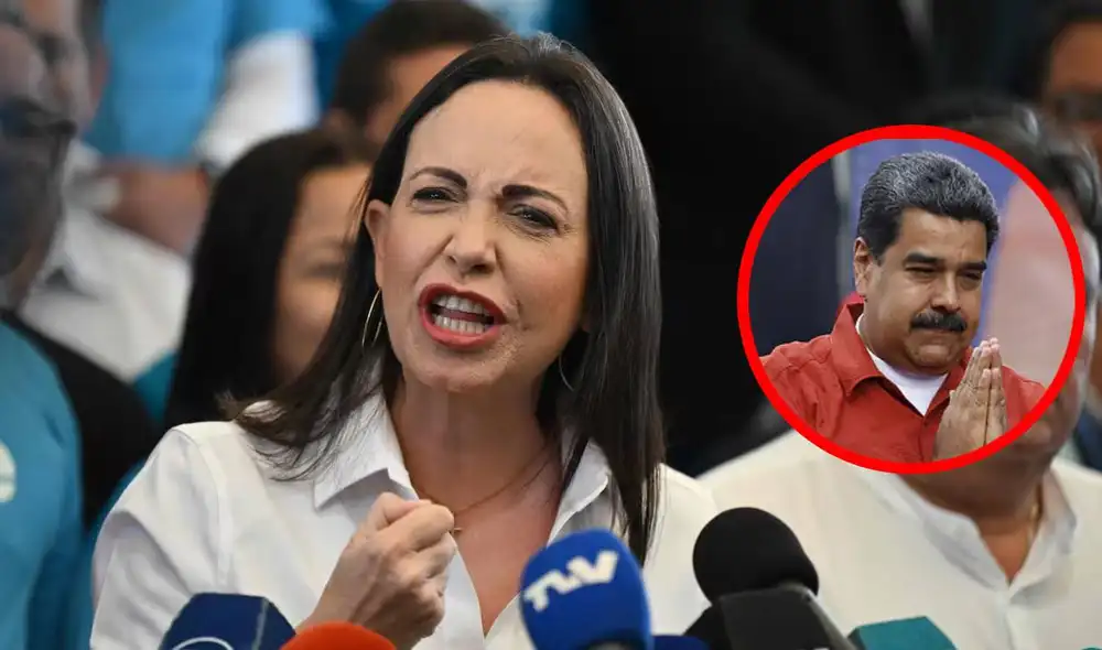 Maria Corina Machado fue inhabilitada a ejercer cargos públicos en Venezuela. Foto: composiciónLR/AFP/El Mundo Maria Corina Machado fue inhabilitada a ejercer cargos públicos en Venezuela. Foto: composiciónLR/AFP/El Mundo