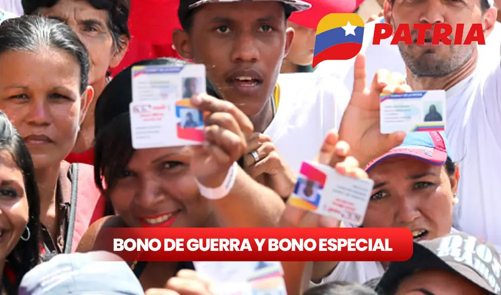 El Bono de Guerra y el Segundo Bono Especial se reparten a los usuarios registrados en el Sistema Patria. Foto: composición LR / Carnet de la patria El Bono de Guerra y el Segundo Bono Especial se reparten a los usuarios registrados en el Sistema Patria. Foto: composición LR / Carnet de la patria