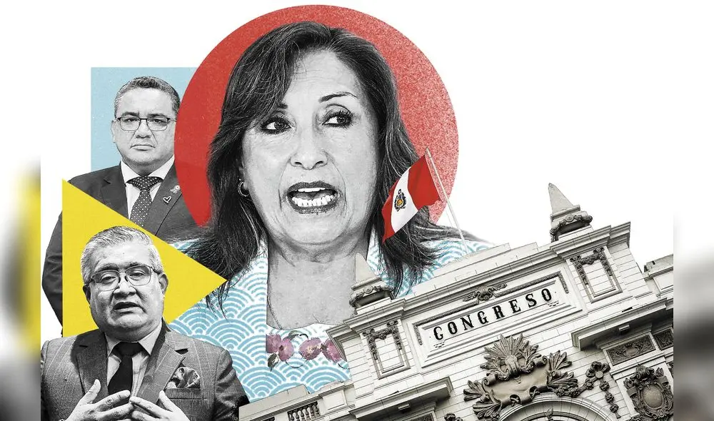 TENSIONES. Los ministros de Interior, Juan Santiváñez, y del Ambiente, Juan Castro, en la mira del Congreso cuando se endurece la relación con algunos sectores políticos.