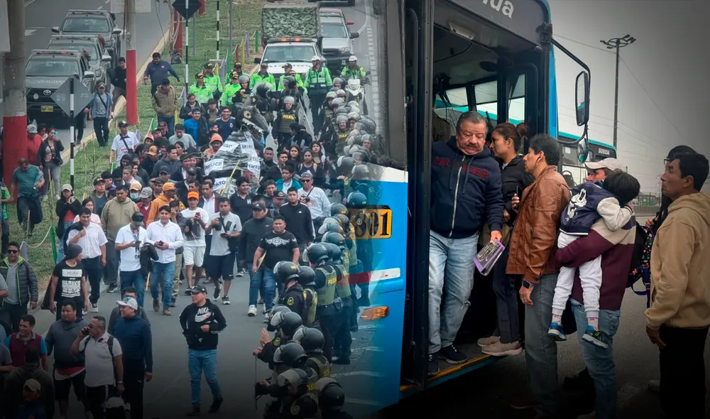 En total, son 12 líneas de transporte público que sufren extorsiones. Foto: Composición LR