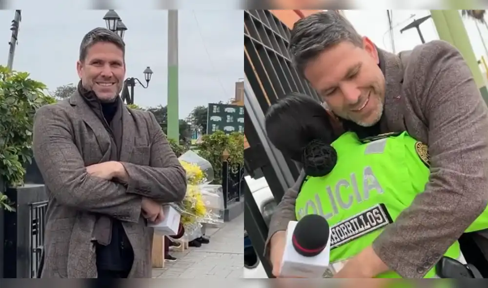 Paco Bazán salió a las calles a entregar flores amarillas. Foto: Composición LR / TikTok Paco Bazán salió a las calles a entregar flores amarillas. Foto: Composición LR / TikTok