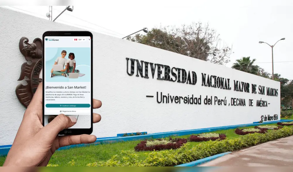 La tienda virtual de la UNMSM permite pagar desde matrículas hasta trámites administrativos. Foto: Composición