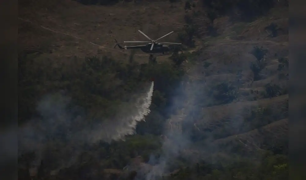 Fuego. En Amazonas hay todavía incendios activos.