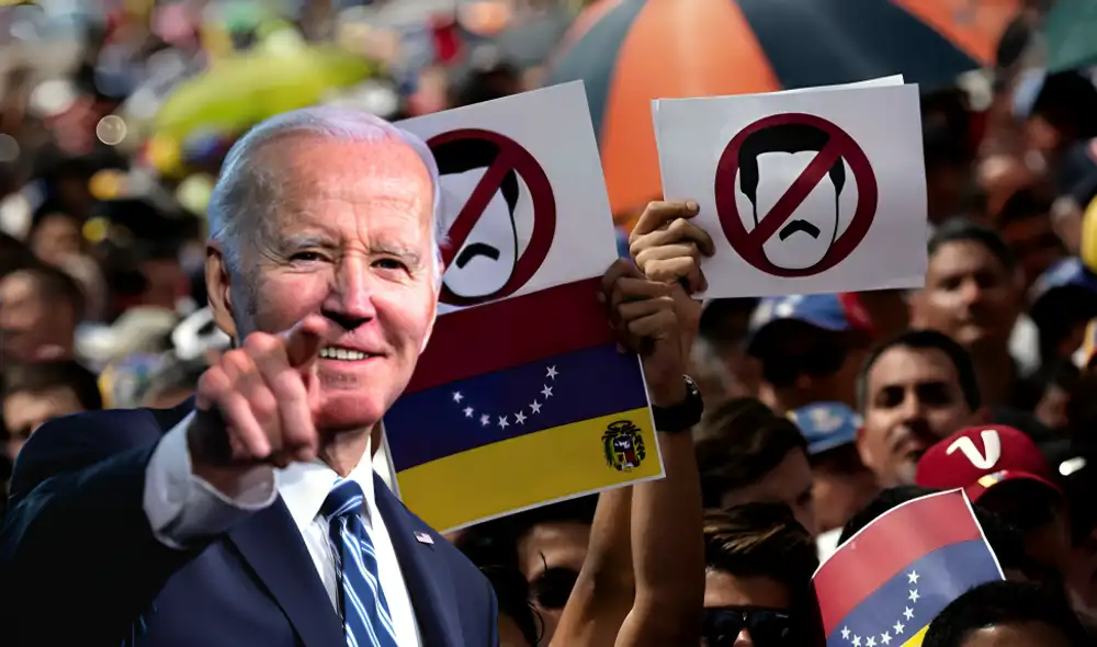 El presidente Joe Biden expresó su solidaridad con los venezolanos que buscan sacar a Nicolás Maduro. Foto: composición LR El presidente Joe Biden expresó su solidaridad con los venezolanos que buscan sacar a Nicolás Maduro. Foto: composición LR