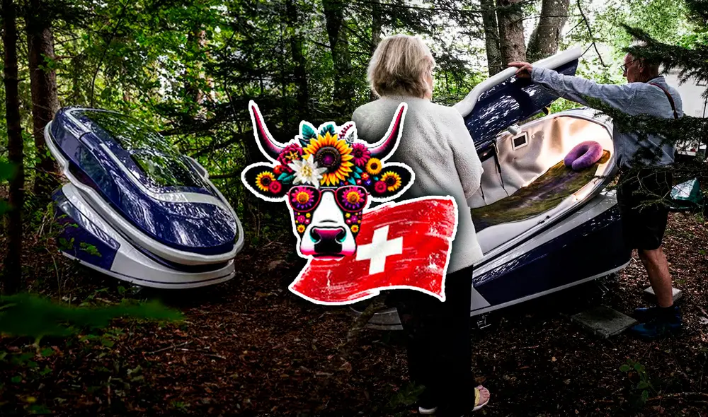 El lunes Sarco, “una cápsula del suicidio”, se utilizó por primera vez en Suiza. Fotos: Veerle Haan/Volkskrant/The Last Resort