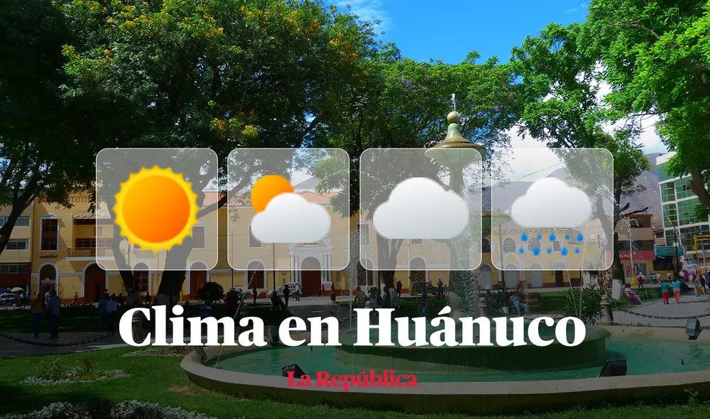 Clima en Huánuco, vía Senamhi HOY, 26 de agosto Clima en Huánuco, vía Senamhi HOY, 26 de agosto