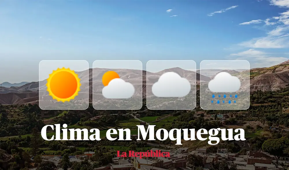 Clima en Moquegua, vía Senamhi HOY, 28 de agosto