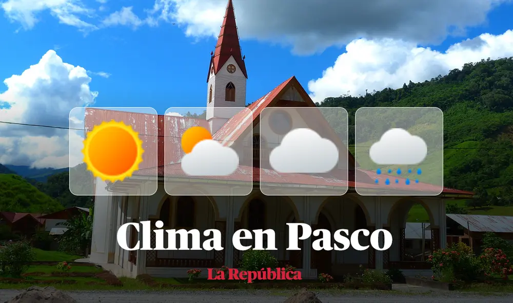 Clima en Pasco, vía Senamhi HOY, 28 de noviembre