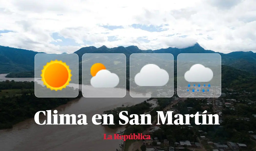 Clima en San Martín, vía Senamhi HOY, 9 de mayo