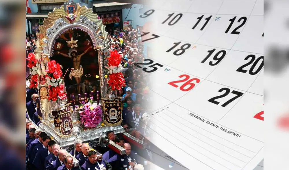 Revisa los días feriados del mes de octubre 2024. Foto: Composición LR/Andina.