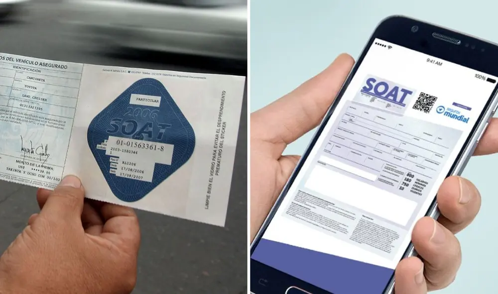 El SOAT virtual se oficializó en 2017 como parte de un proceso de modernización, según el MTC. Foto: Andina/Soat El SOAT virtual se oficializó en 2017 como parte de un proceso de modernización, según el MTC. Foto: Andina/Soat