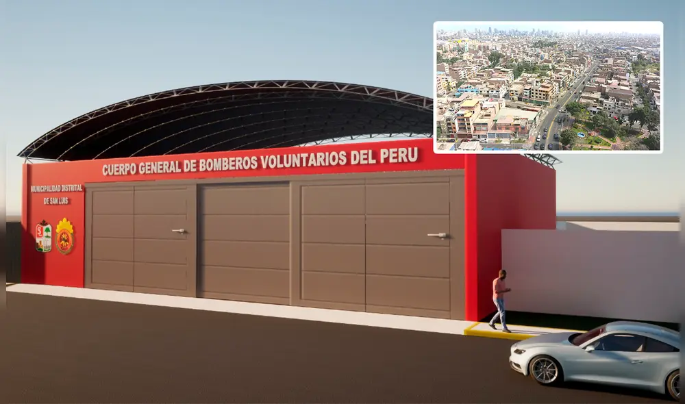 La nueva estación de bomberos se construye como una estrategia de mejor capacidad de respuesta. Foto: composición LR/difusión.