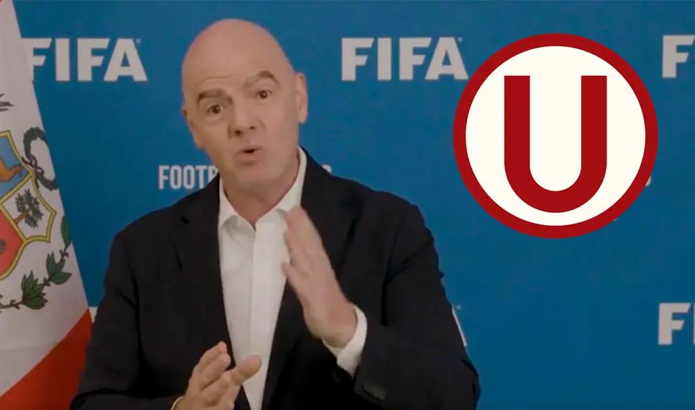 Gianni Infantino se hizo presente en la celebración del centenario de Universitario. Foto: composición LR/captura de FIFA