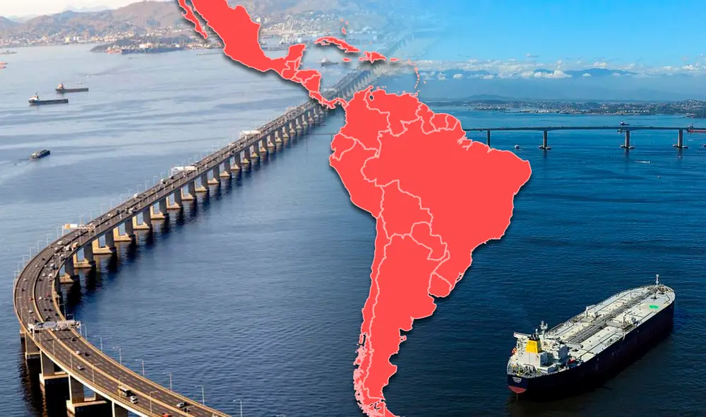 Este puente de América Latina conecta 2 ciudades. Foto: composición LR/Construcción Latam