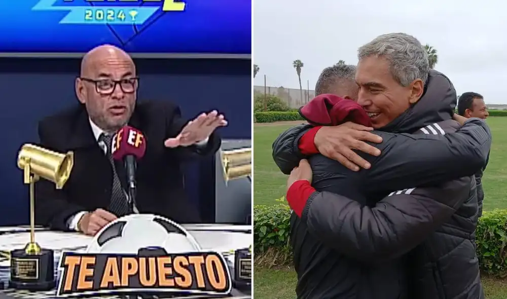 'Chemo' del Solar y 'Puma' Carranza habían estado distanciados durante muchos años. Foto: composición LR/captura de 'Estudio Fútbol'/Jean Ferrari