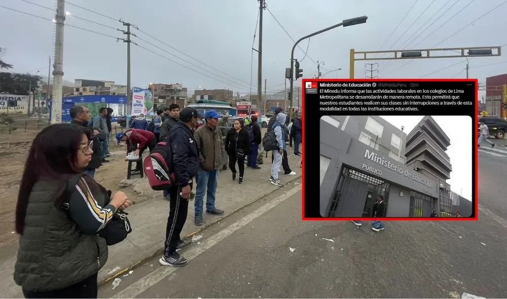 DRELM anunció que medida aplicará a colegios públicos y privados. Foto: composición LR