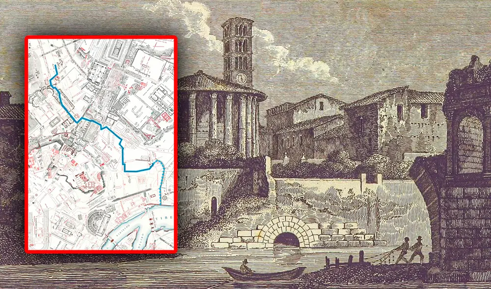 Fue diseñada en el siglo VI a.C. para gestionar las aguas residuales y evitar inundaciones. Foto: Composición LR/Sovraintendenza/Tripadvisor.